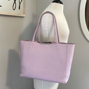 Ted Baker tote clarkia bow detail lavender pebble leather